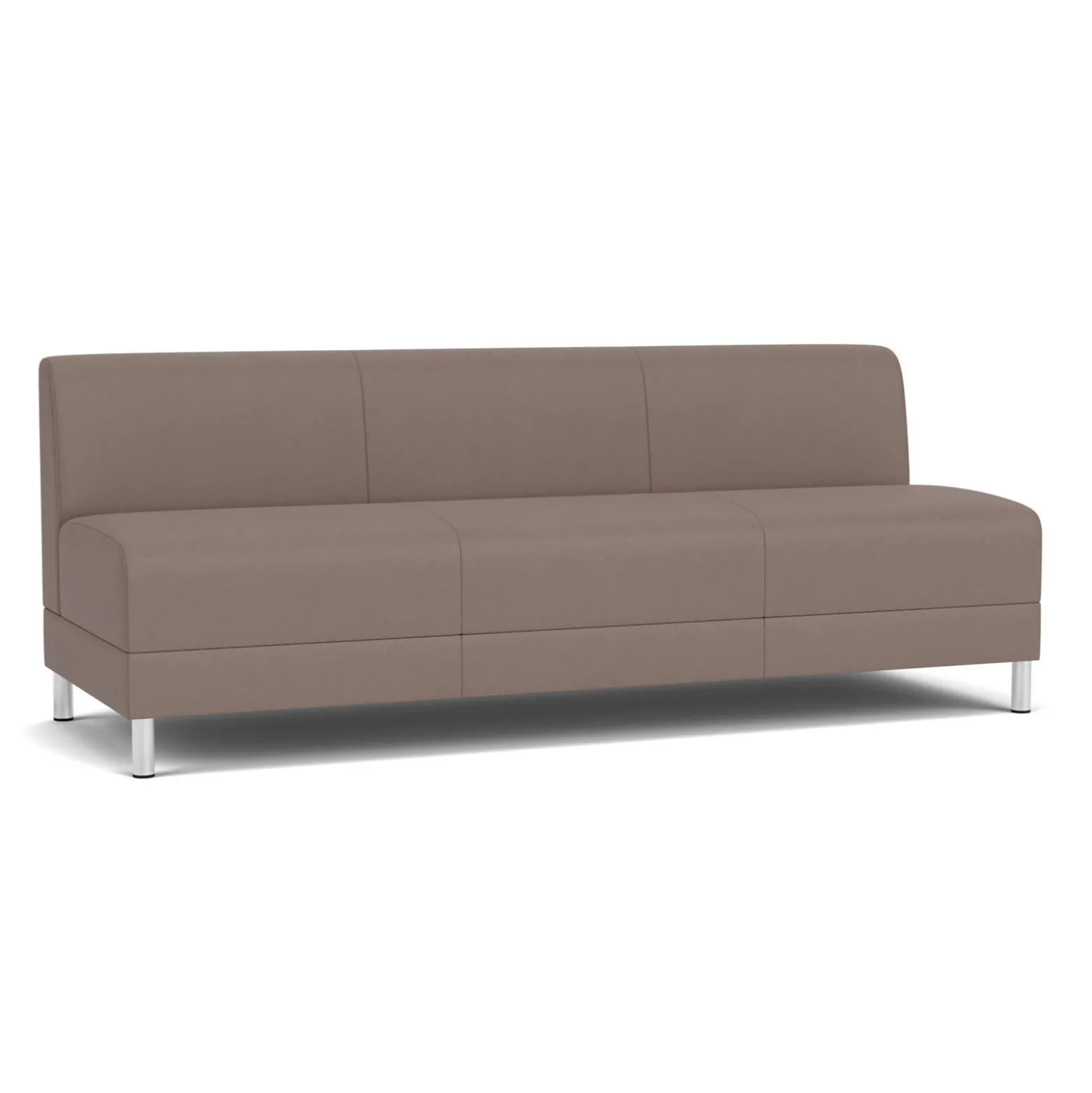Social Armless Sofa in Standard Upholstery