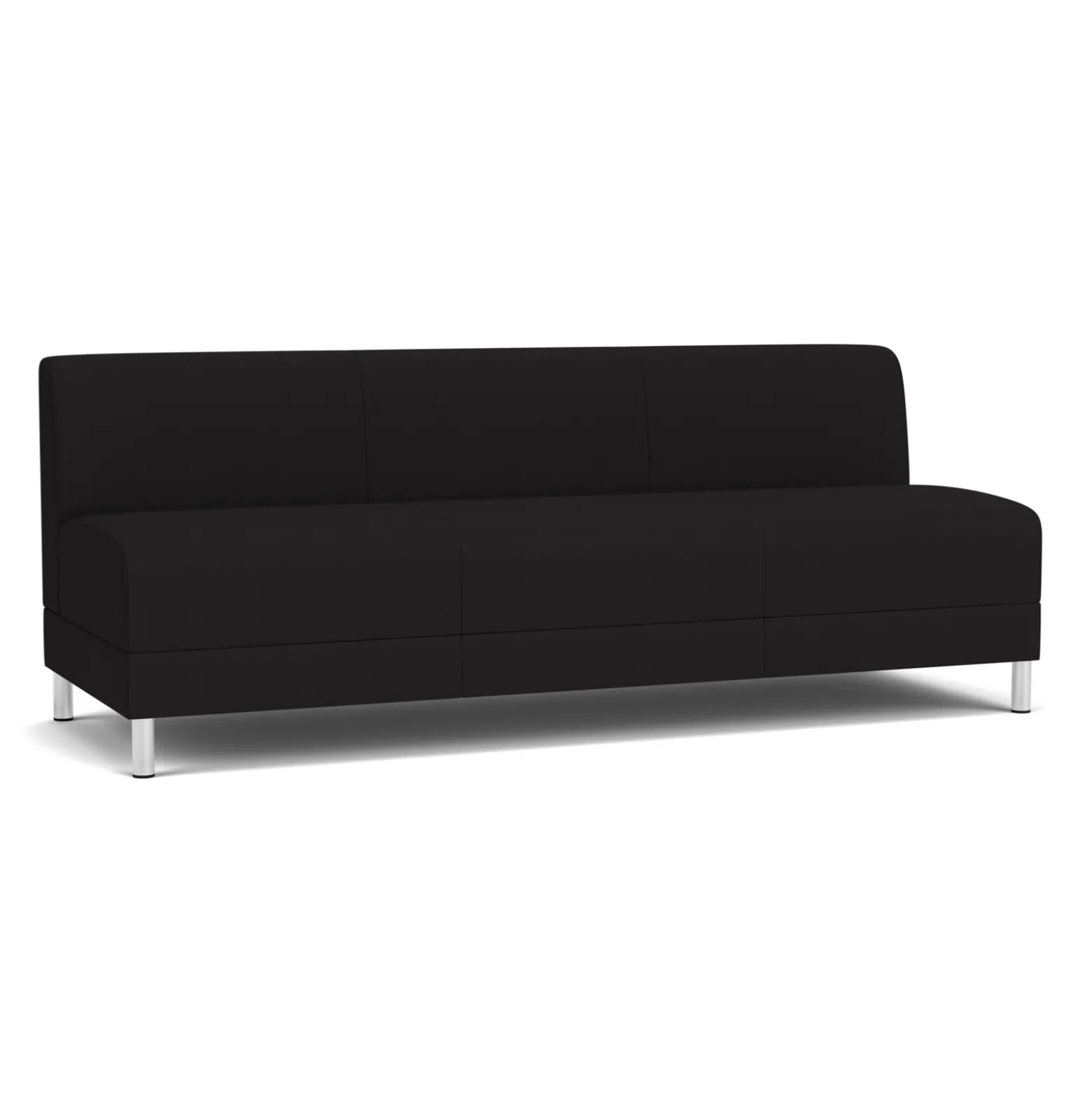 Social Armless Sofa in Standard Upholstery