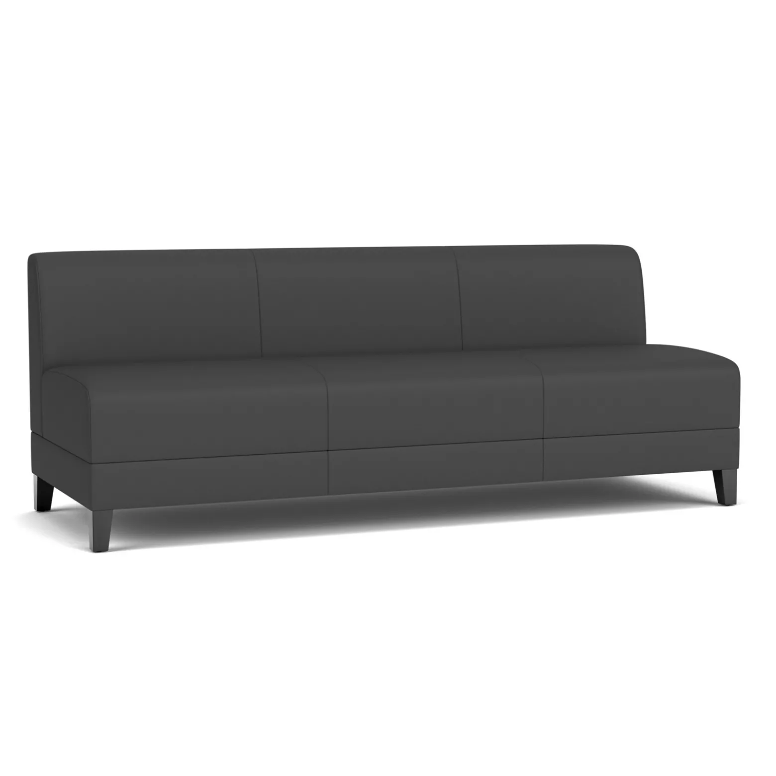 Social Armless Sofa in Standard Upholstery