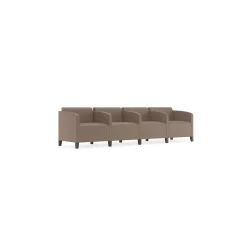 Social Four Seater with Center Arms in Standard Upholstery