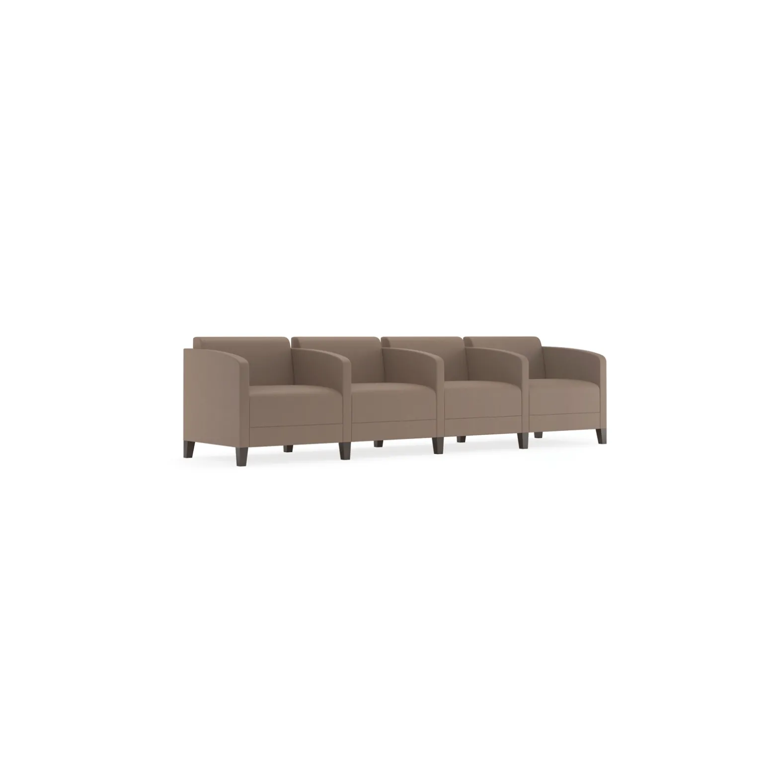 Social Four Seater with Center Arms in Standard Upholstery