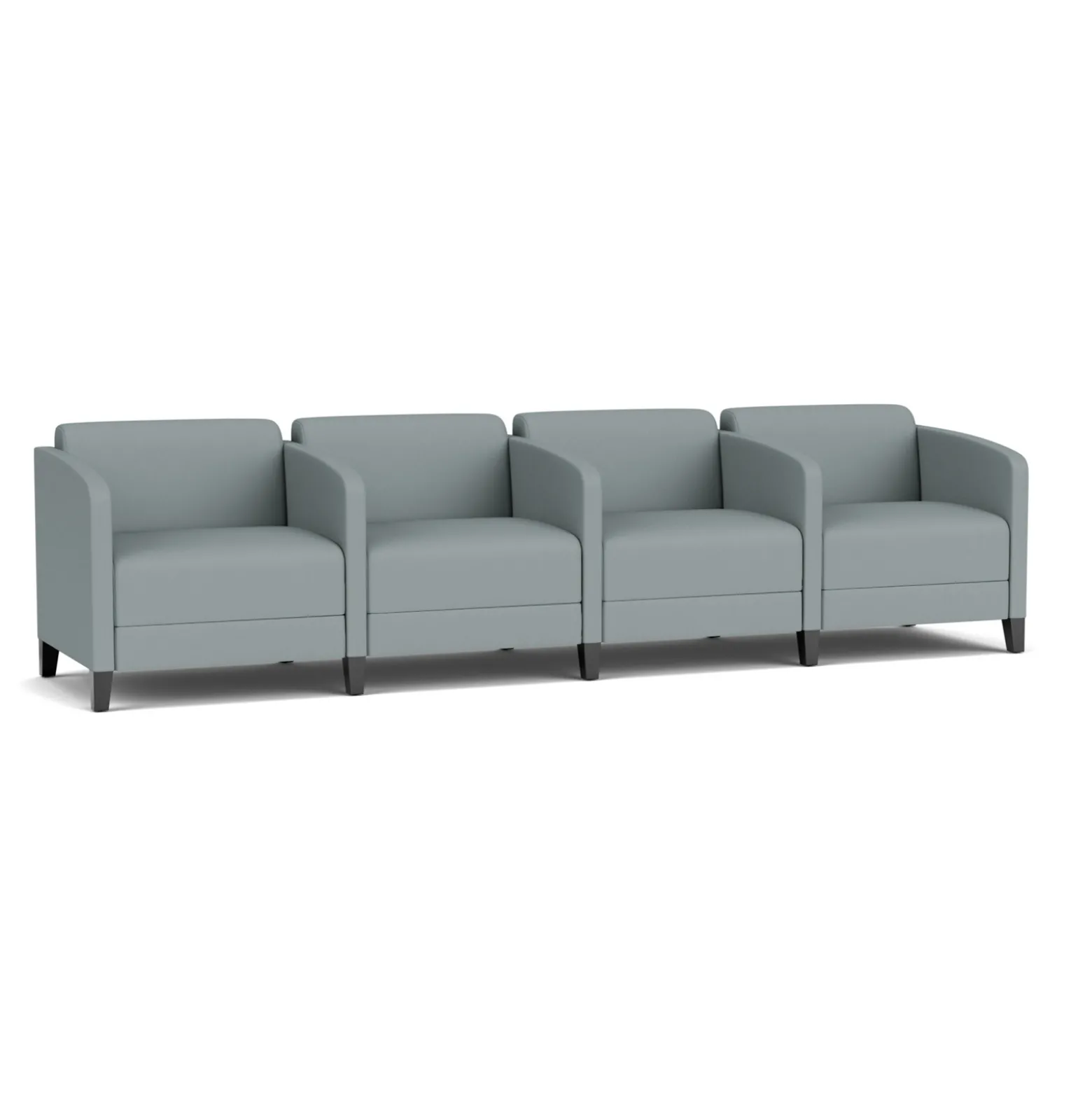 Social Four Seater with Center Arms in Standard Upholstery