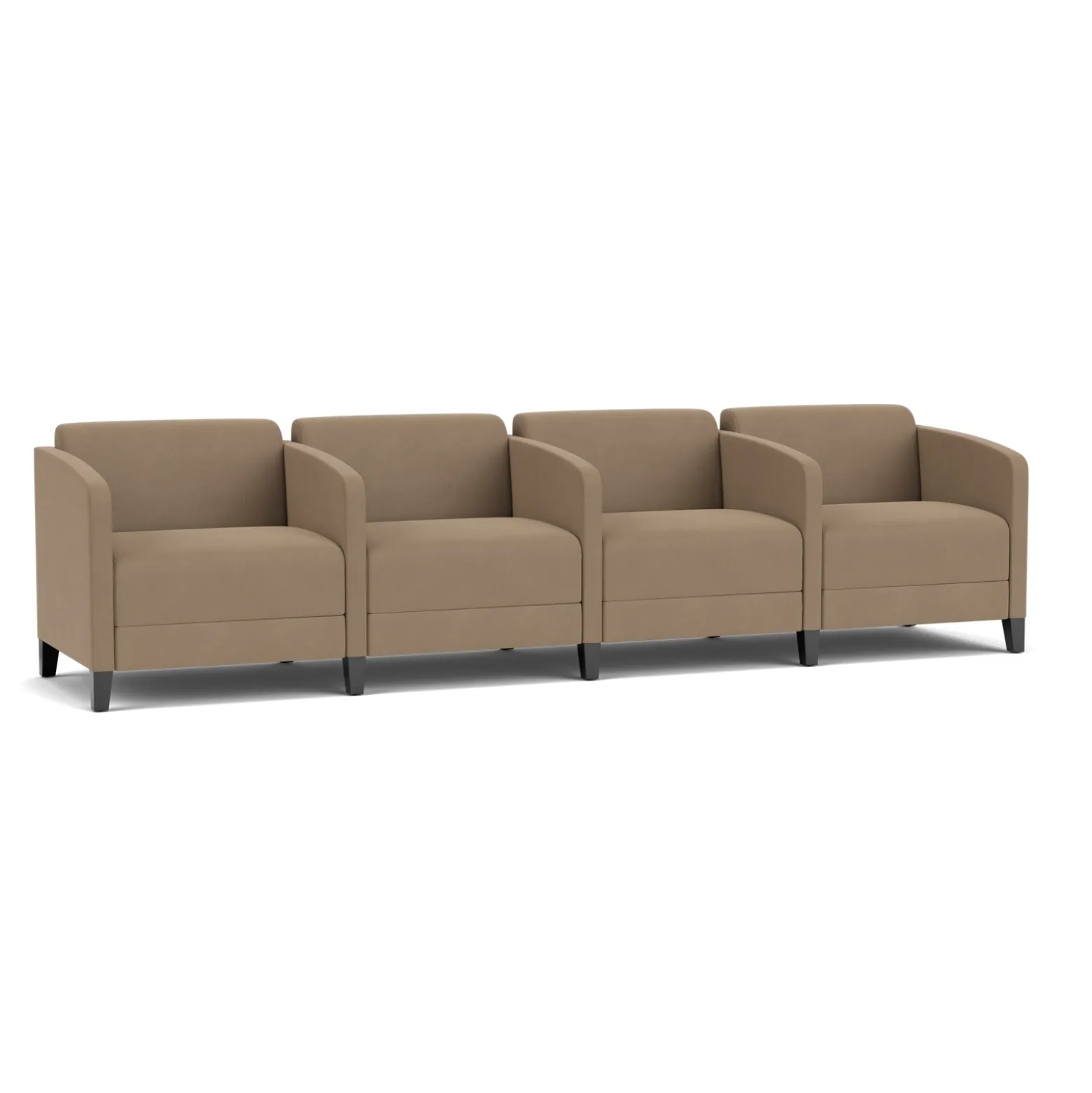 Social Four Seater with Center Arms in Standard Upholstery