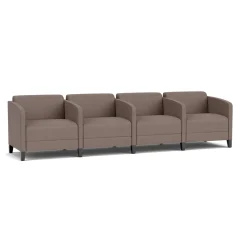 Social Four Seater with Center Arms in Standard Upholstery