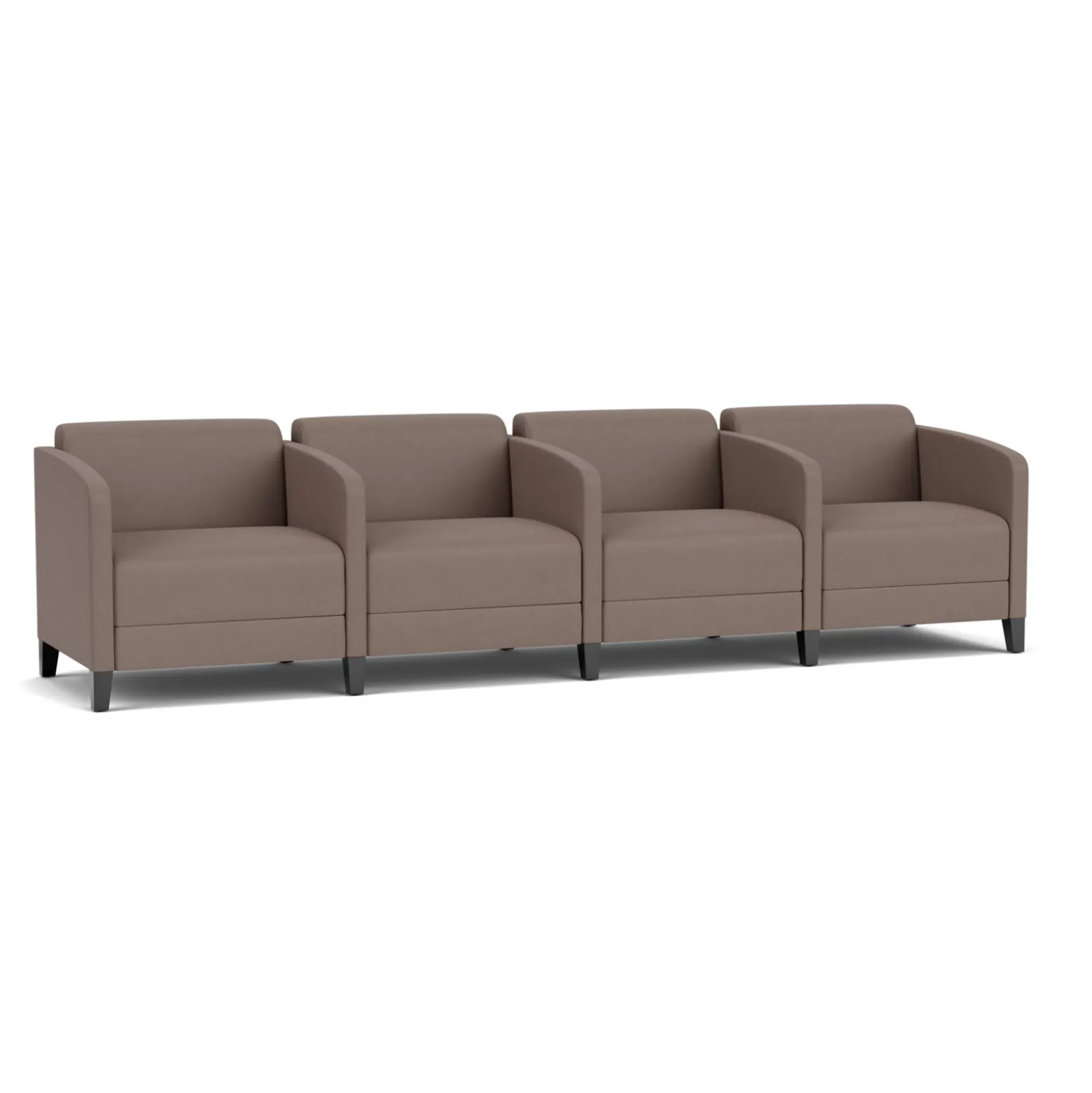 Social Four Seater with Center Arms in Standard Upholstery