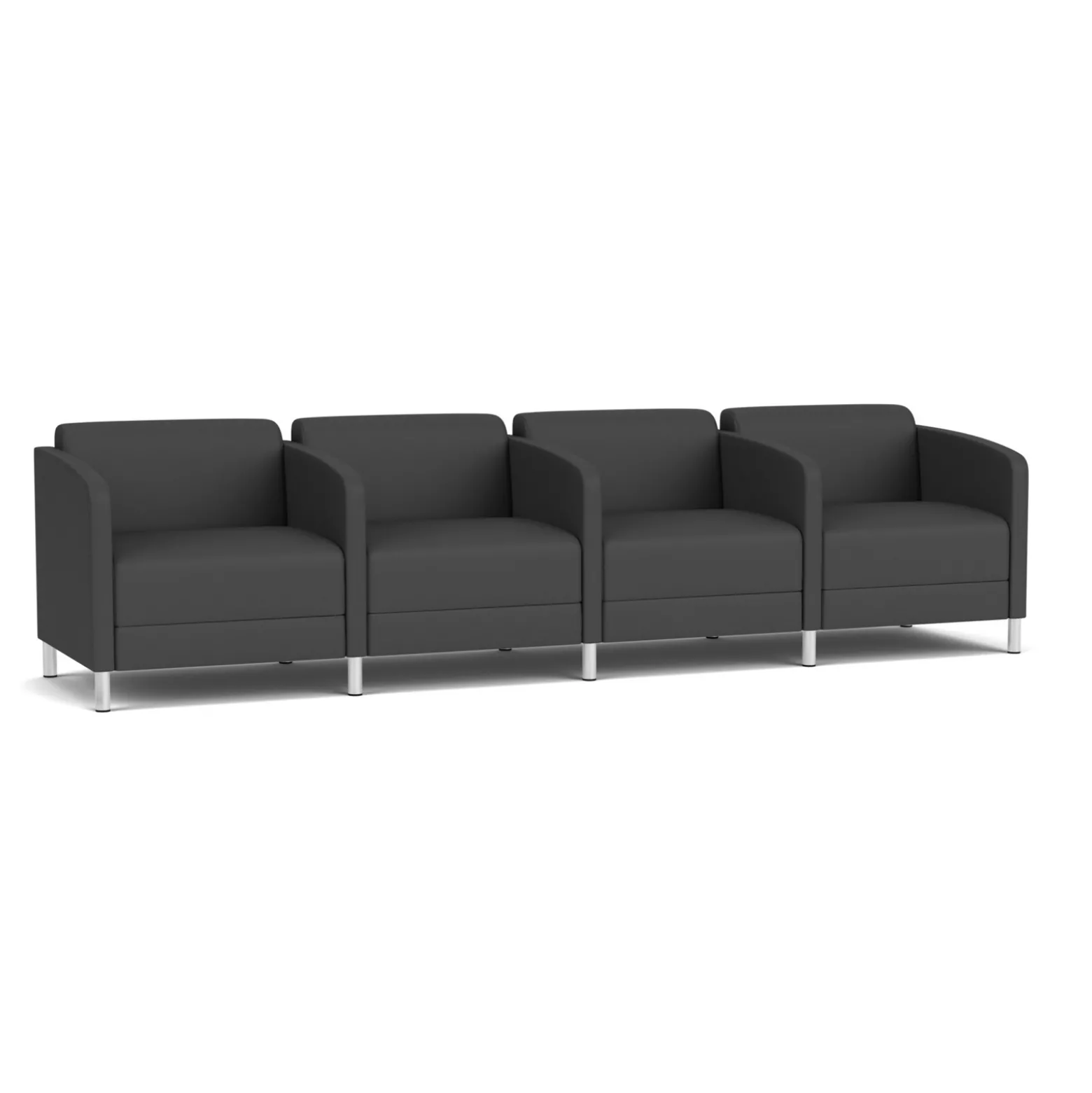 Social Four Seater with Center Arms in Standard Upholstery