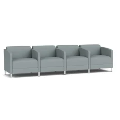 Social Four Seater with Center Arms in Standard Upholstery