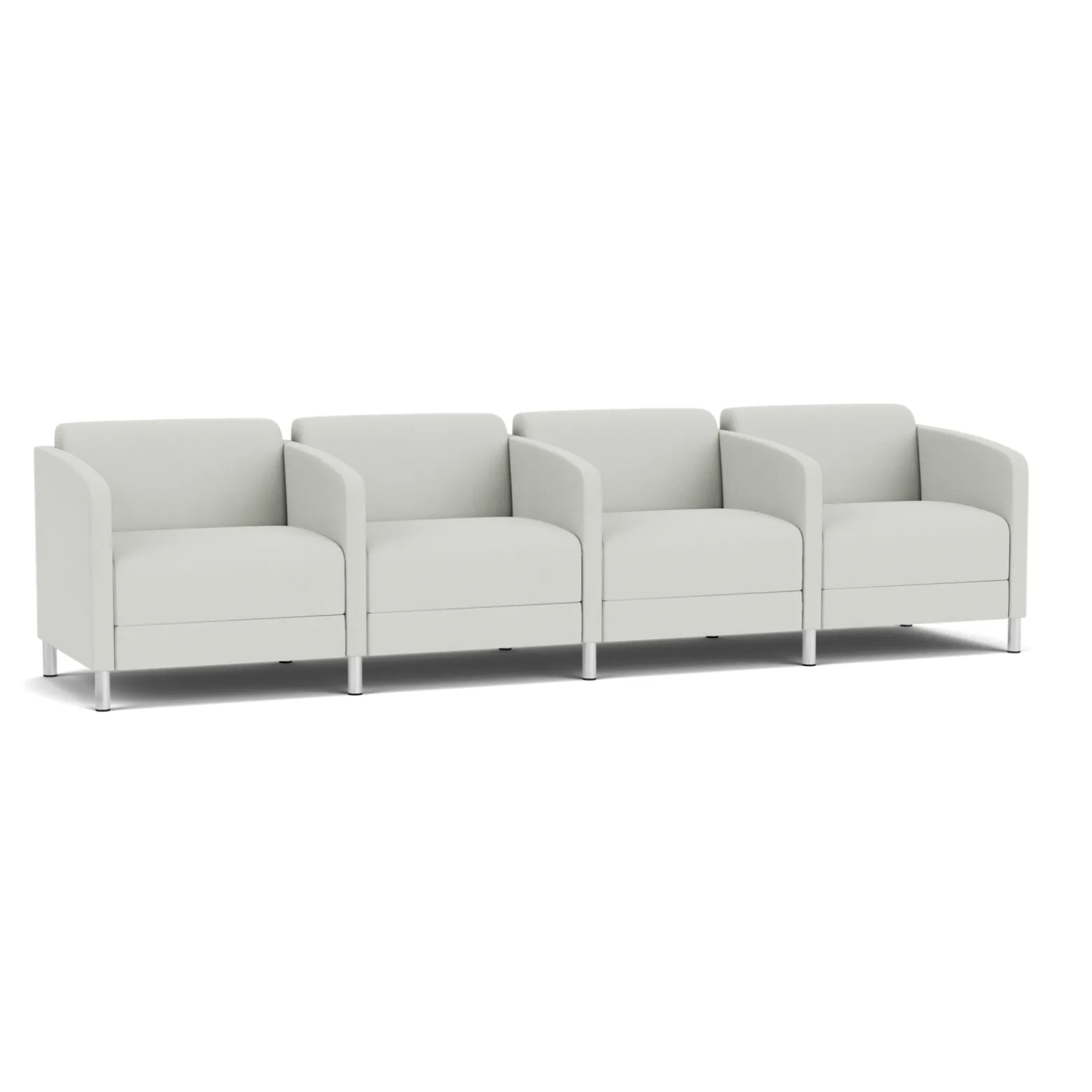 Social Four Seater with Center Arms in Standard Upholstery