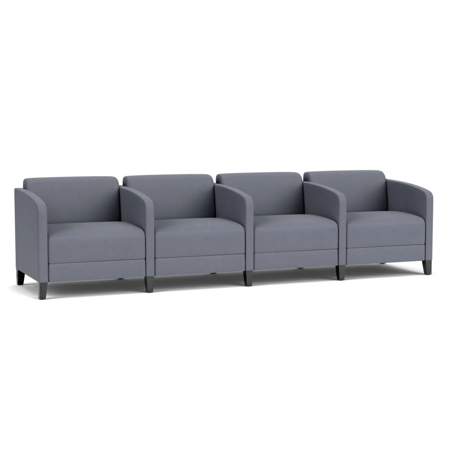 Social Four Seater with Center Arms in Standard Upholstery