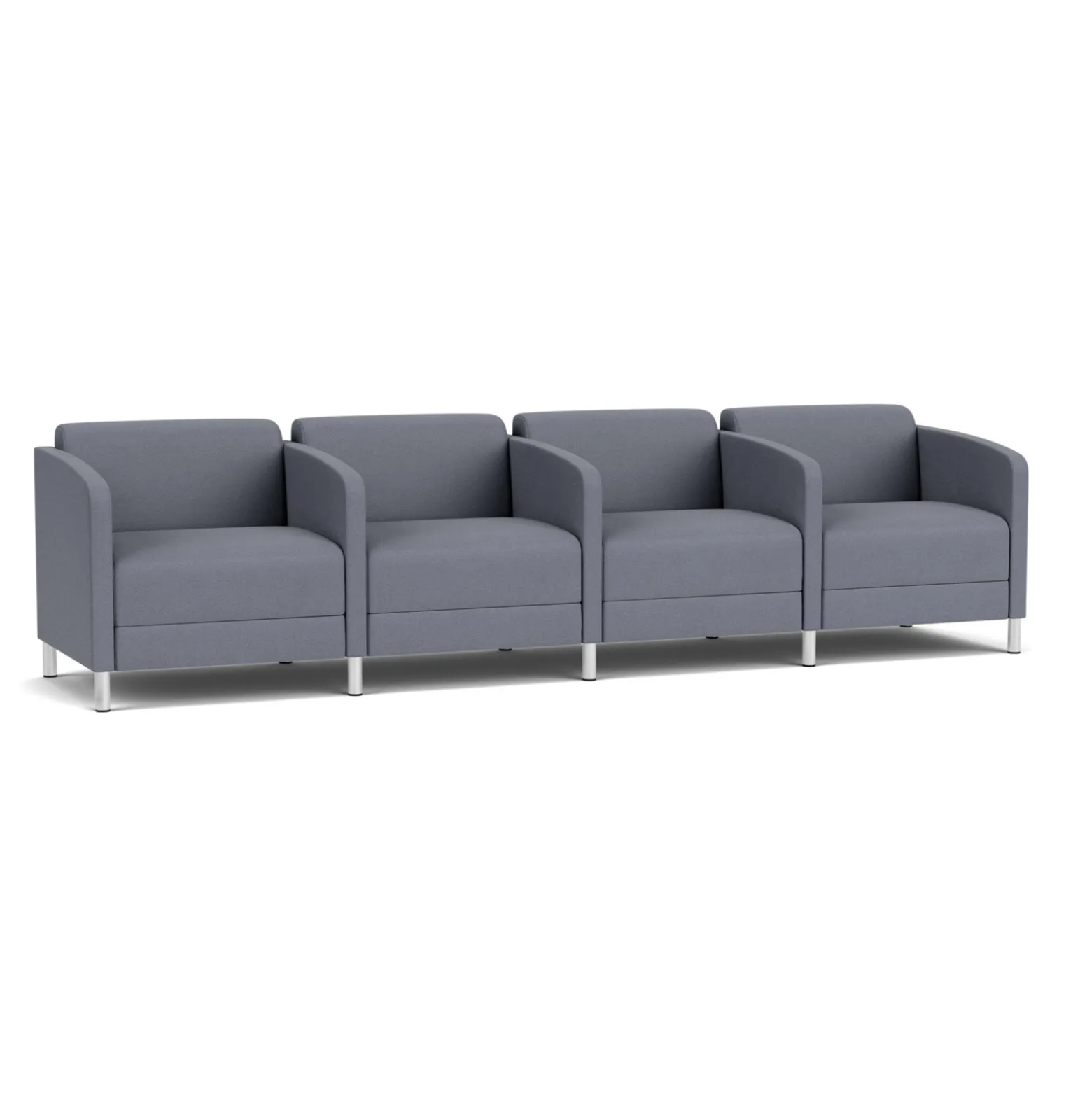 Social Four Seater with Center Arms in Standard Upholstery