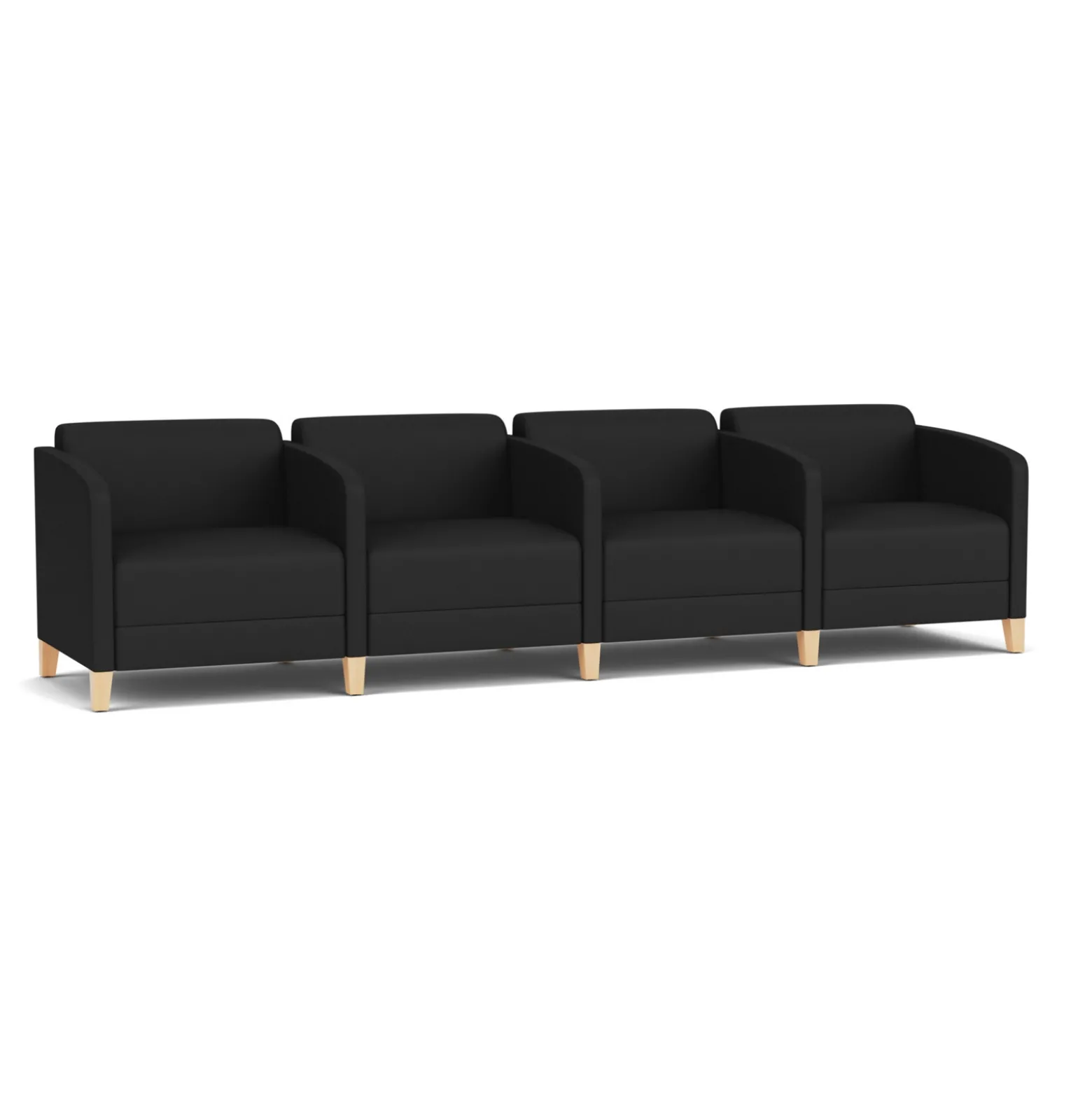 Social Four Seater with Center Arms in Standard Upholstery