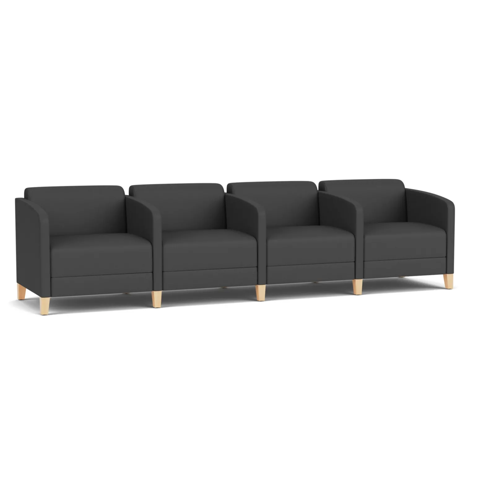 Social Four Seater with Center Arms in Standard Upholstery