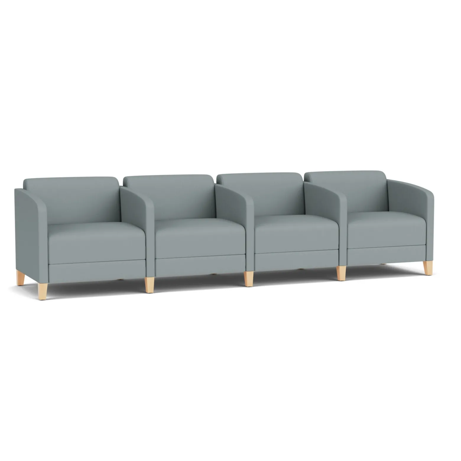 Social Four Seater with Center Arms in Standard Upholstery