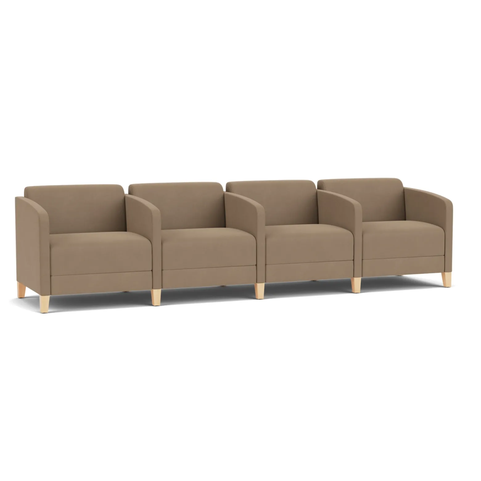 Social Four Seater with Center Arms in Standard Upholstery