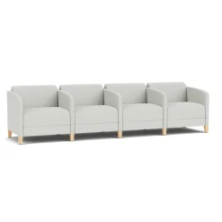 Social Four Seater with Center Arms in Standard Upholstery