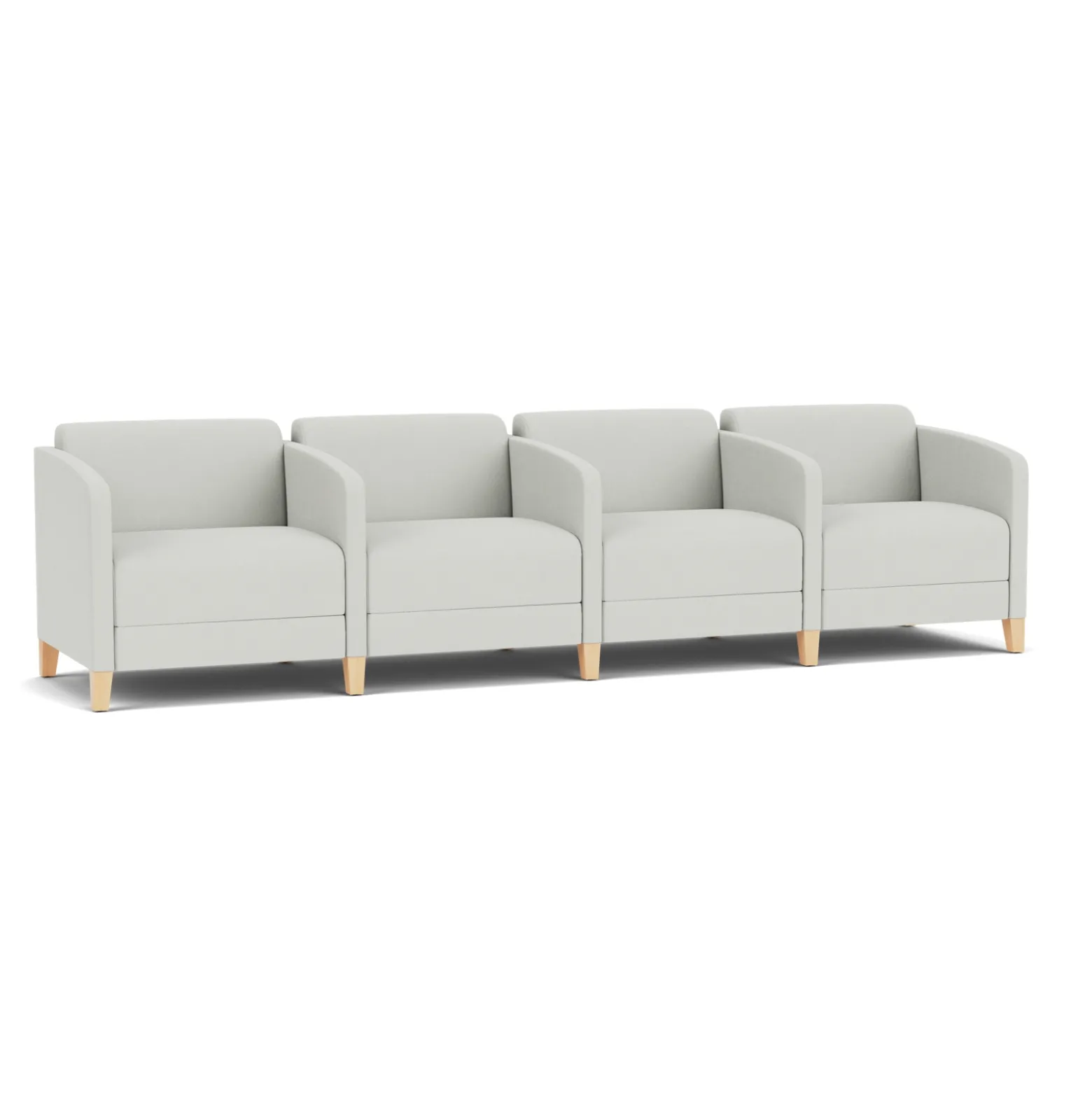 Social Four Seater with Center Arms in Standard Upholstery