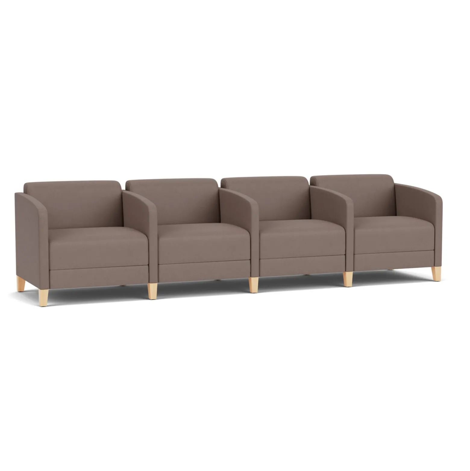 Social Four Seater with Center Arms in Standard Upholstery