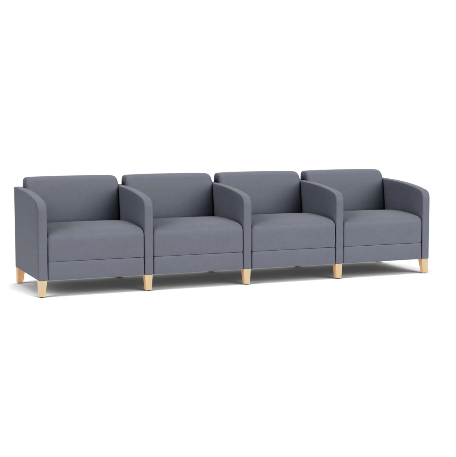 Social Four Seater with Center Arms in Standard Upholstery