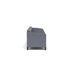Social Four Seater with Center Arms in Standard Upholstery