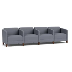 Social Four Seater with Center Arms in Standard Upholstery