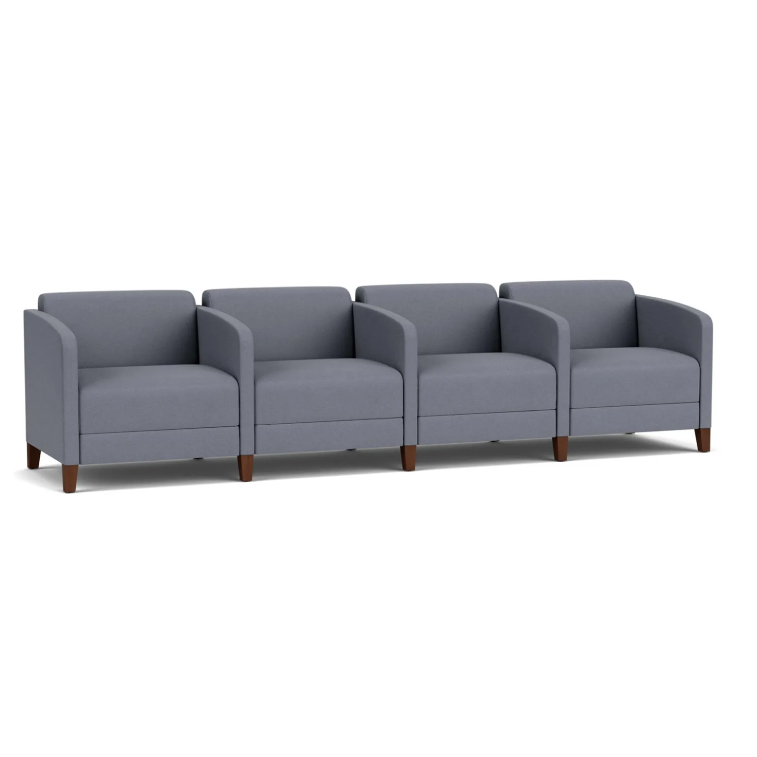 Social Four Seater with Center Arms in Standard Upholstery