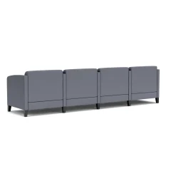 Social Four Seater with Center Arms in Standard Upholstery