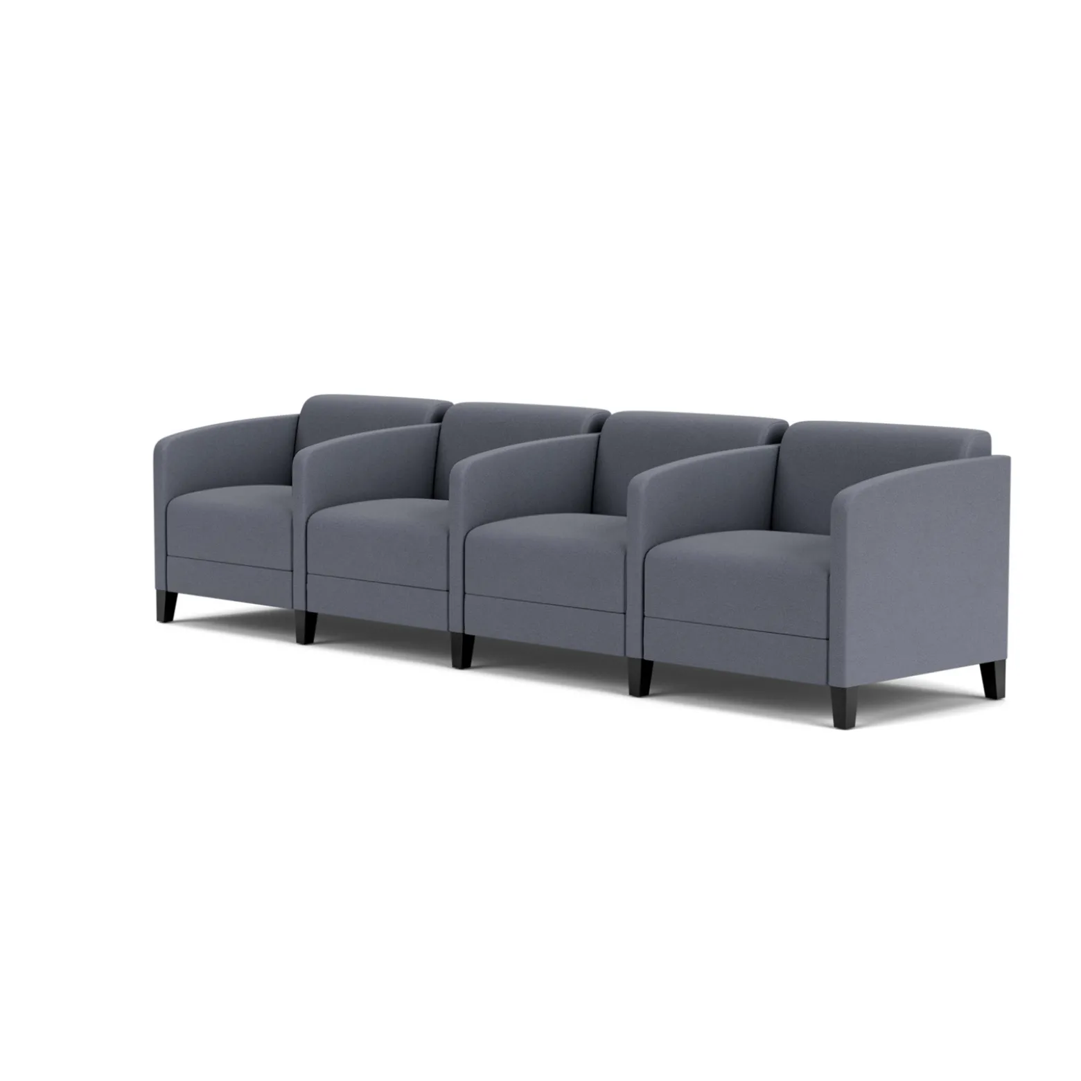 Social Four Seater with Center Arms in Standard Upholstery