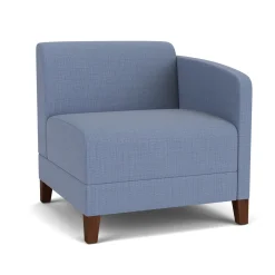 Social Left Arm Guest Chair in Premium Upholstery