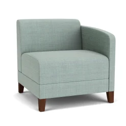 Social Left Arm Guest Chair in Premium Upholstery