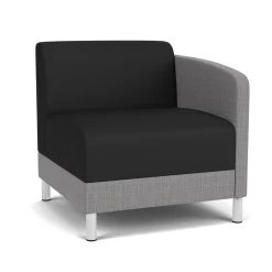 Social Left Arm Guest Chair in Premium Upholstery