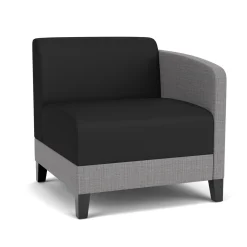 Social Left Arm Guest Chair in Premium Upholstery