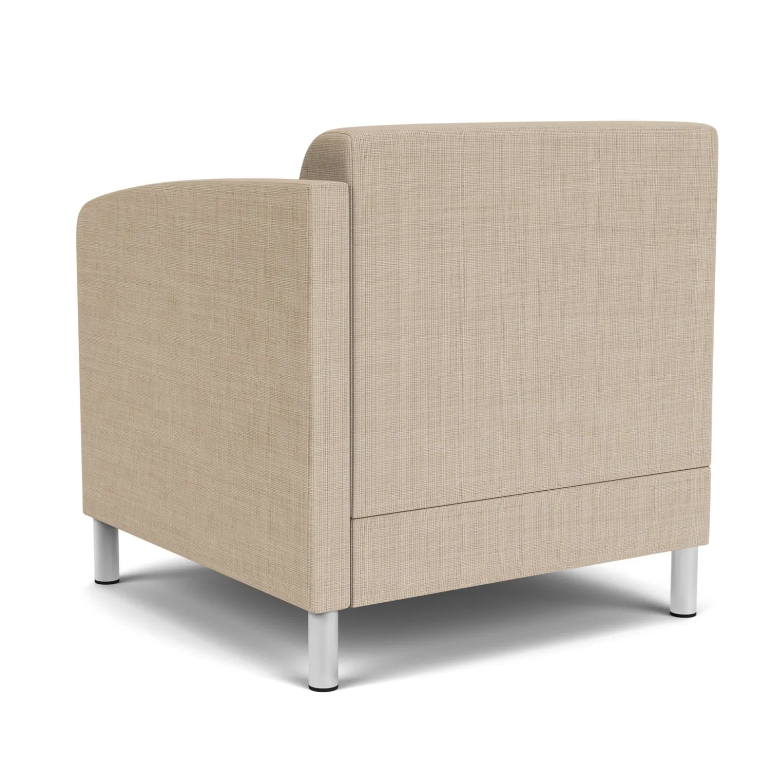 Social Left Arm Guest Chair in Premium Upholstery
