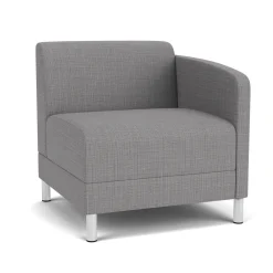 Social Left Arm Guest Chair in Premium Upholstery