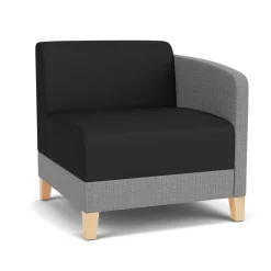 Social Left Arm Guest Chair in Premium Upholstery