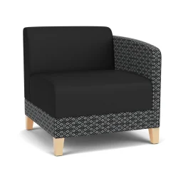 Social Left Arm Guest Chair in Premium Upholstery
