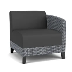 Social Left Arm Guest Chair in Premium Upholstery