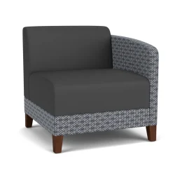 Social Left Arm Guest Chair in Premium Upholstery
