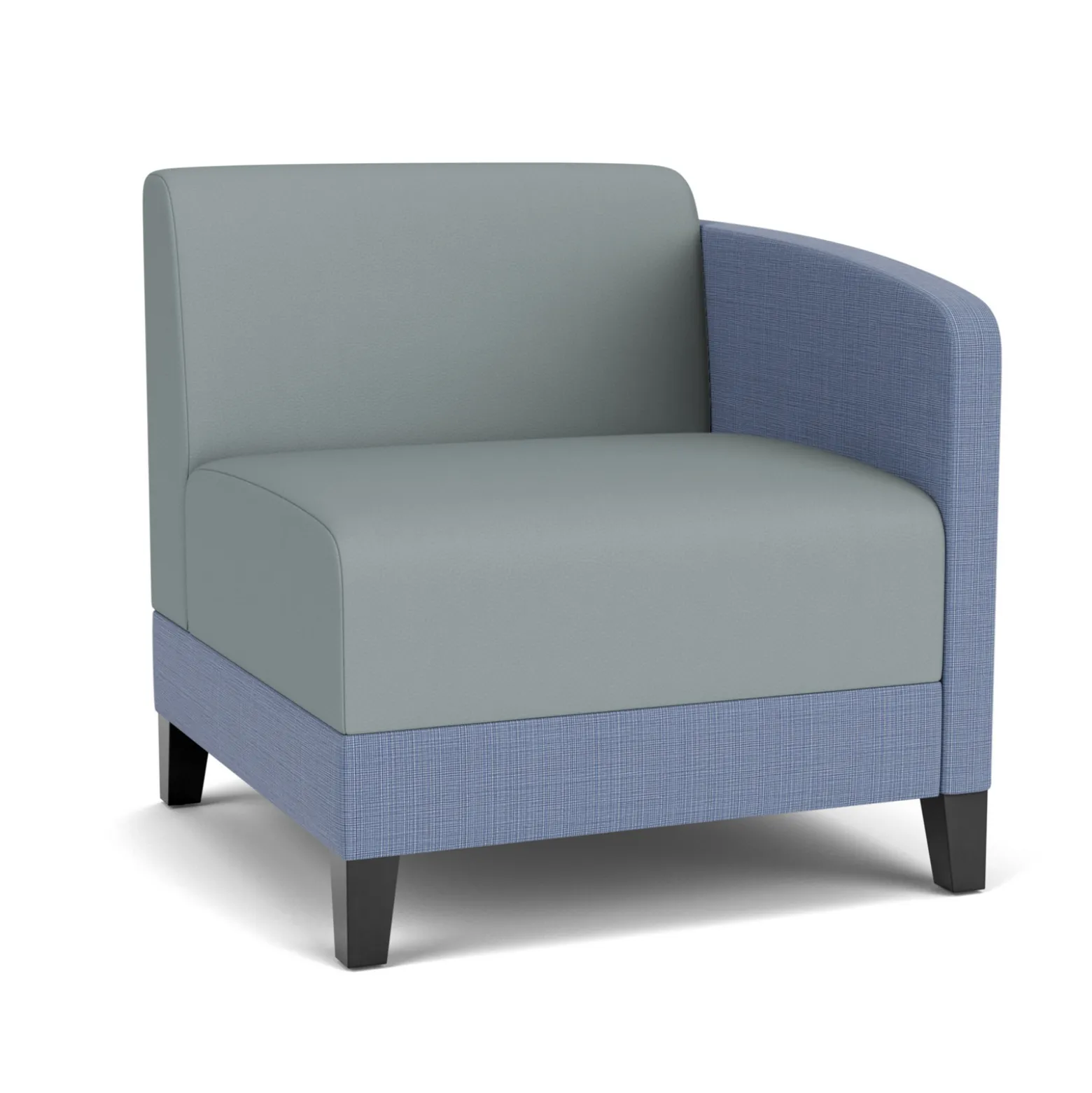 Social Left Arm Guest Chair in Premium Upholstery