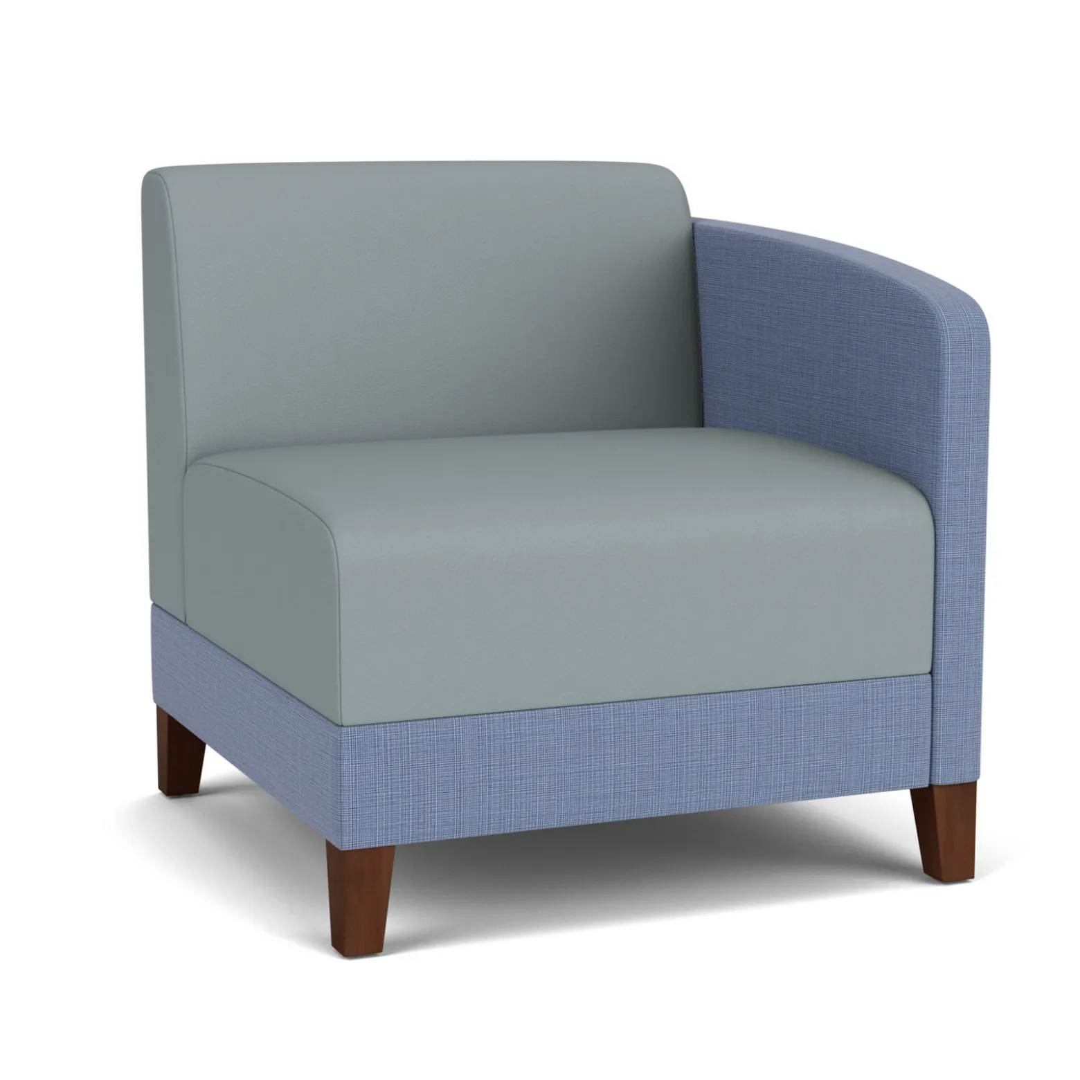 Social Left Arm Guest Chair in Premium Upholstery