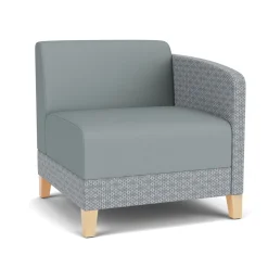 Social Left Arm Guest Chair in Premium Upholstery