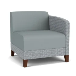 Social Left Arm Guest Chair in Premium Upholstery