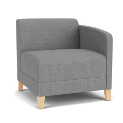 Social Left Arm Guest Chair in Premium Upholstery