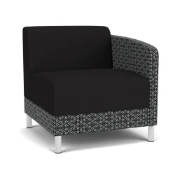 Social Left Arm Guest Chair in Premium Upholstery
