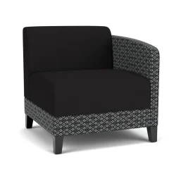 Social Left Arm Guest Chair in Premium Upholstery