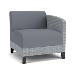 Social Left Arm Guest Chair in Premium Upholstery