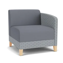 Social Left Arm Guest Chair in Premium Upholstery