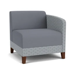 Social Left Arm Guest Chair in Premium Upholstery