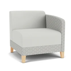 Social Left Arm Guest Chair in Premium Upholstery