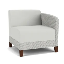 Social Left Arm Guest Chair in Premium Upholstery