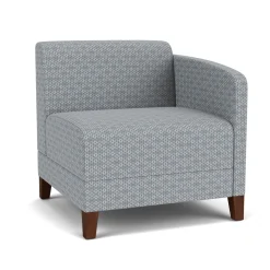 Social Left Arm Guest Chair in Premium Upholstery